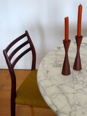 Teak Candleholders, 1960s, Set of 2-GT-801961