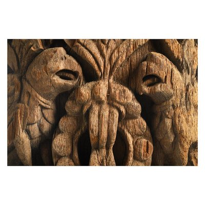 Teak Carving Metal Foot-NQ-820724