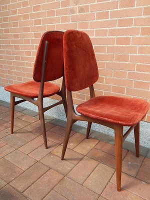 Teak Chairs, 1960s, Set of 4-JHL-989364