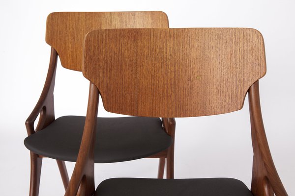 Teak Chairs by Arne Hovmand Olsen for Mogens Kold, 1950s, Set of 2-DOM-1430615