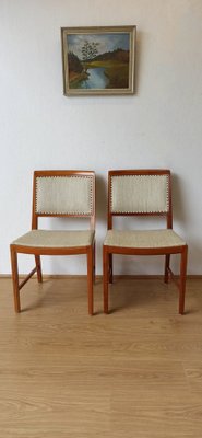 Teak Chairs by Bertile Fridhags for Bodaforrs, 1970s, Set of 2-ZEF-1735295