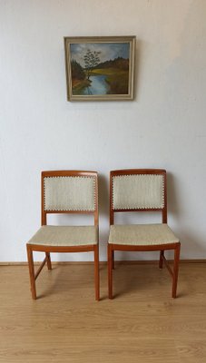 Teak Chairs by Bertile Fridhags for Bodaforrs, 1970s, Set of 2-ZEF-1735295