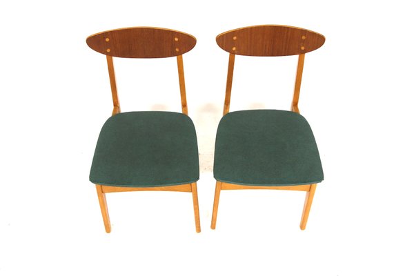 Teak Chairs, Denmark, 1960s, Set of 2-GEK-1374708