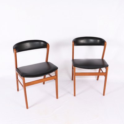 Teak Chairs, Denmark, 1960s, Set of 2-GEK-954646