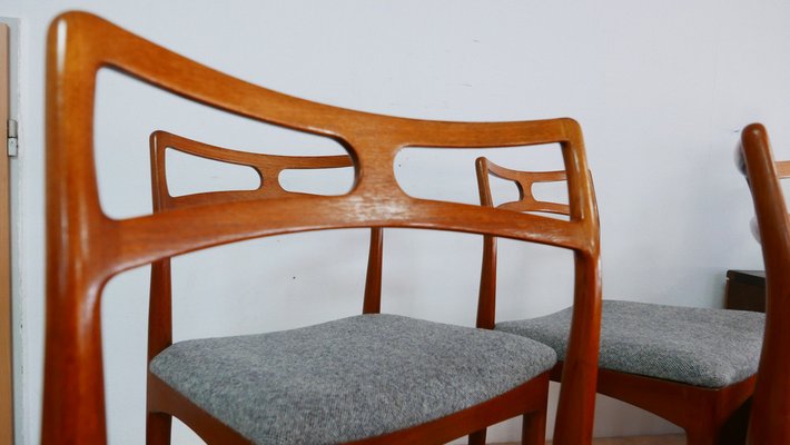 Teak Chairs Modell 94 by Johannes Andersen for Christian Linneberg, Denmark, 1960s, Set of 4-KK-1705890