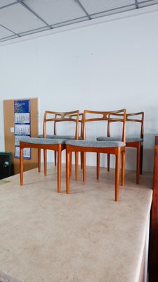 Teak Chairs Modell 94 by Johannes Andersen for Christian Linneberg, Denmark, 1960s, Set of 4-KK-1705890