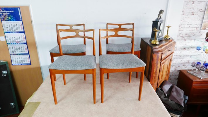 Teak Chairs Modell 94 by Johannes Andersen for Christian Linneberg, Denmark, 1960s, Set of 4-KK-1705890