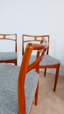 Teak Chairs Modell 94 by Johannes Andersen for Christian Linneberg, Denmark, 1960s, Set of 4-KK-1705890