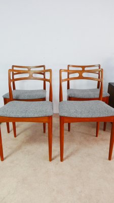 Teak Chairs Modell 94 by Johannes Andersen for Christian Linneberg, Denmark, 1960s, Set of 4-KK-1705890