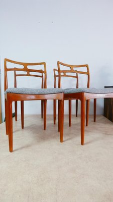 Teak Chairs Modell 94 by Johannes Andersen for Christian Linneberg, Denmark, 1960s, Set of 4-KK-1705890