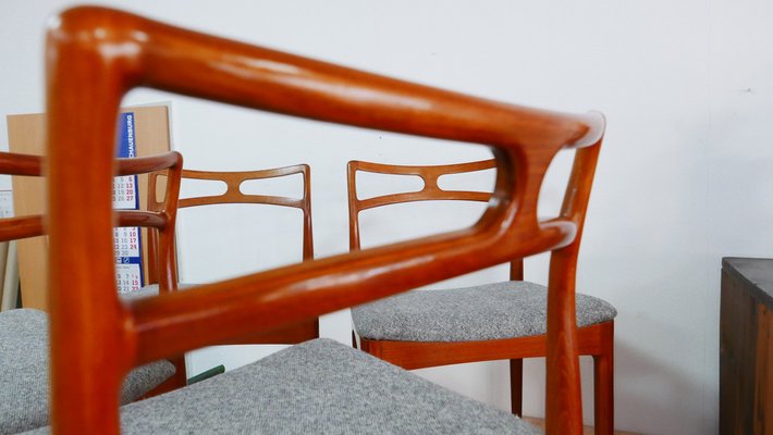 Teak Chairs Modell 94 by Johannes Andersen for Christian Linneberg, Denmark, 1960s, Set of 4-KK-1705890