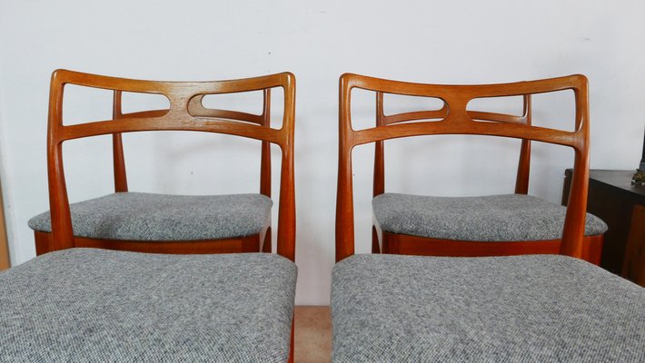 Teak Chairs Modell 94 by Johannes Andersen for Christian Linneberg, Denmark, 1960s, Set of 4-KK-1705890