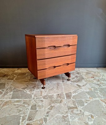 Teak Chest of Drawers by Giuseppe Brusadelli for GBL, 1950s-QZZ-2034484