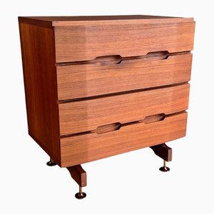 Teak Chest of Drawers by Giuseppe Brusadelli for GBL, 1950s-QZZ-2034484