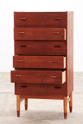 Teak Chest of Drawers by Poul Volther by Munch Mobler, Denmark, 1960s-EZZ-1767561