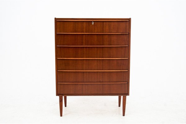 Teak Chest of Drawers, Denmark, 1960s-BXB-1412113