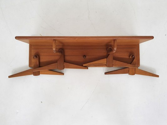 Teak Coat Rack by Aksel Kjersgaard for Vildbjerg Mobelfabrik, Denmark, 1960s-ZO-991505