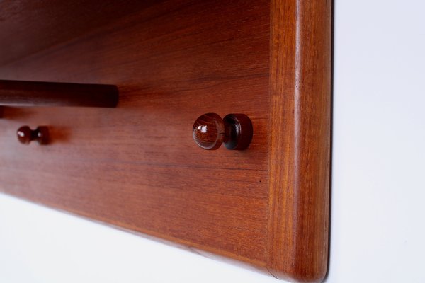 Teak Coatrack Wardrobe by Vildbjerg Mobelfabrik, Denmark, 1950s-XT-1421630