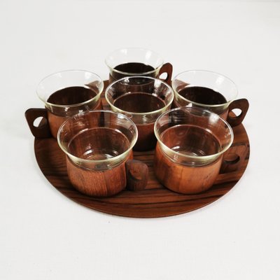 Teak Coffee and Tea Set from Schott & Gen, Mainz, Germany, 1970s, Set of 13-ZTG-1702519