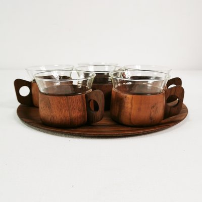 Teak Coffee and Tea Set from Schott & Gen, Mainz, Germany, 1970s, Set of 13-ZTG-1702519