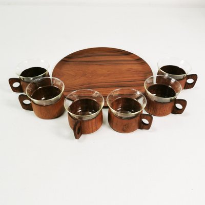 Teak Coffee and Tea Set from Schott & Gen, Mainz, Germany, 1970s, Set of 13-ZTG-1702519