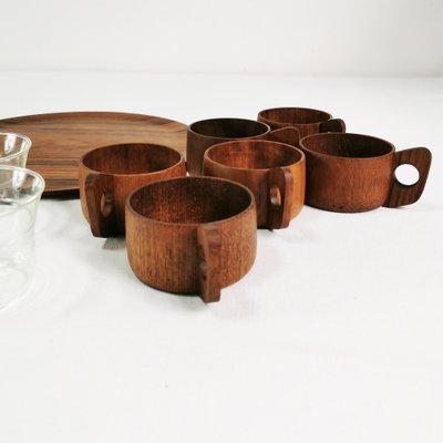 Teak Coffee and Tea Set from Schott & Gen, Mainz, Germany, 1970s, Set of 13-ZTG-1702519