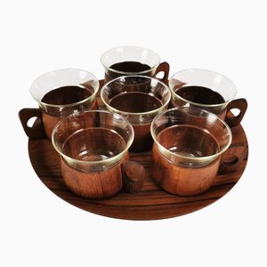 Teak Coffee and Tea Set from Schott & Gen, Mainz, Germany, 1970s, Set of 13-ZTG-1702519