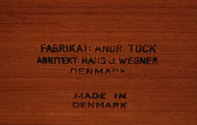 Teak Coffee Table by Hans J. Wegner for Andreas Tuck, 1960s-MTD-1400284