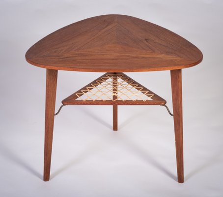 Teak Coffee Table by Holger Georg Jensen for Haslev Møbelsnedkeri, Denmark, 1960s-ZGQ-1734671