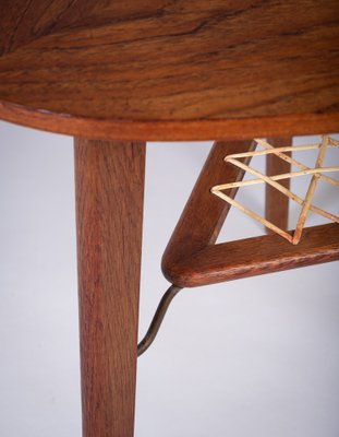 Teak Coffee Table by Holger Georg Jensen for Haslev Møbelsnedkeri, Denmark, 1960s-ZGQ-1734671