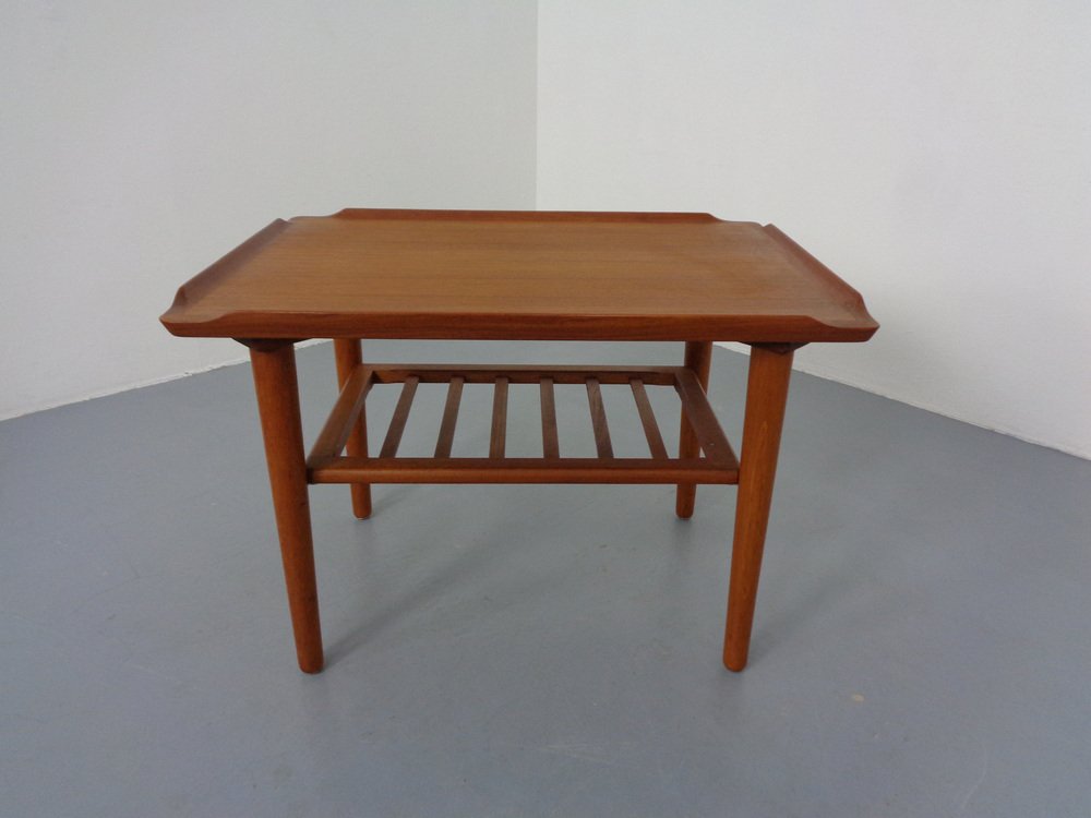 Teak Coffee Table by Holger Georg Jensen for Kubus, Denmark, 1960s