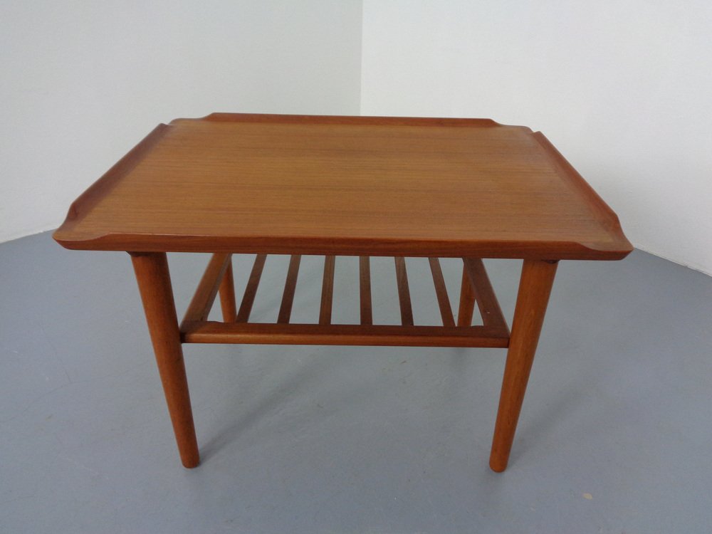 Teak Coffee Table by Holger Georg Jensen for Kubus, Denmark, 1960s