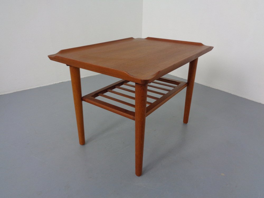 Teak Coffee Table by Holger Georg Jensen for Kubus, Denmark, 1960s