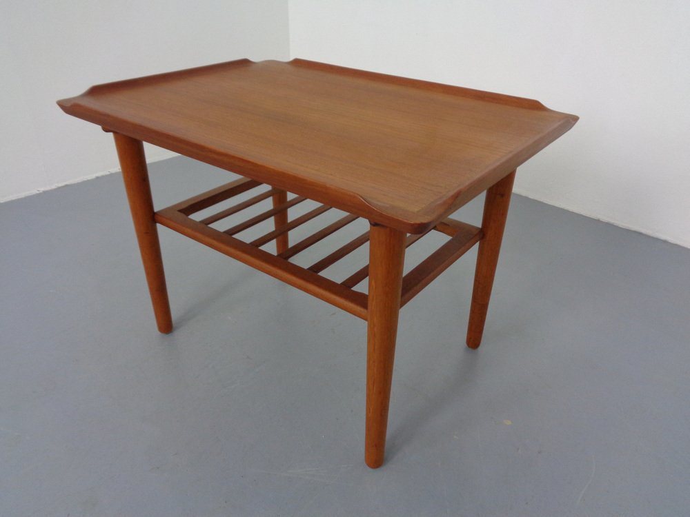 Teak Coffee Table by Holger Georg Jensen for Kubus, Denmark, 1960s