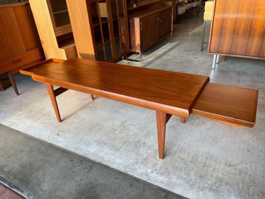 Teak Coffee Table by Johannes Andersen for Trioh, 1960s-WSA-831403