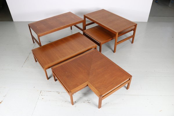 Teak Coffee Table by Ole Gjerløv-Knudsen & Torben Lind for France & Søn, Denmark, 1960s-AA-1314134