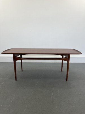 Teak Coffee Table by Tove and Edvard Kindt-Larsen for France & Son, Denmark, 1970s-JWH-1705862