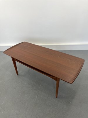 Teak Coffee Table by Tove and Edvard Kindt-Larsen for France & Son, Denmark, 1970s-JWH-1705862