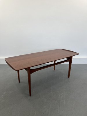 Teak Coffee Table by Tove and Edvard Kindt-Larsen for France & Son, Denmark, 1970s-JWH-1705862