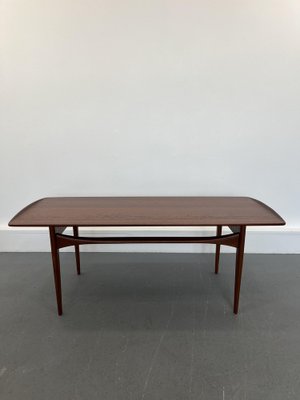 Teak Coffee Table by Tove and Edvard Kindt-Larsen for France & Son, Denmark, 1970s-JWH-1705862