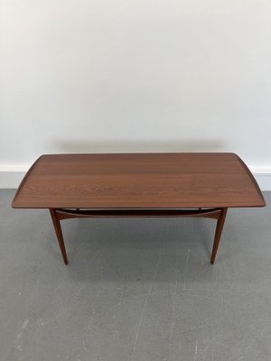 Teak Coffee Table by Tove and Edvard Kindt-Larsen for France & Son, Denmark, 1970s-JWH-1705862