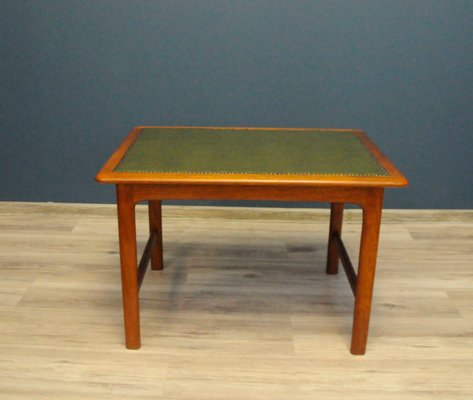 Teak Coffee Table with Leather Top-KDW-955993