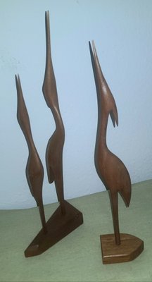 Teak Cranes, Set of 5-QDP-1030505