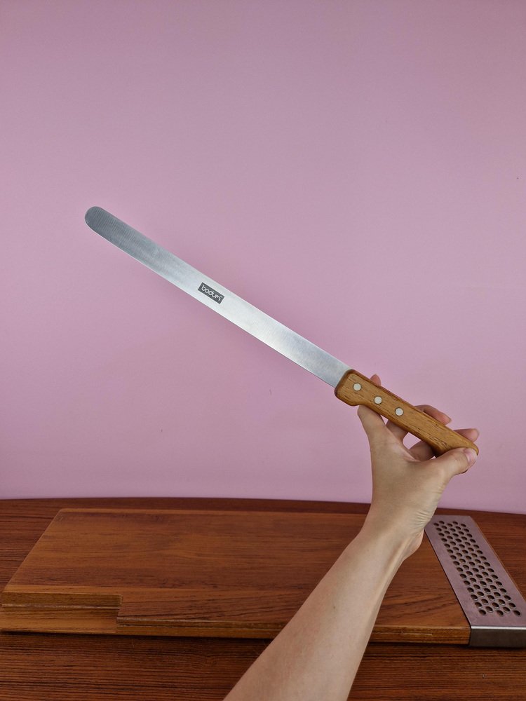 Teak Cutting Board with Built-in Knife by Richard Nissen for Bodum, 1980s