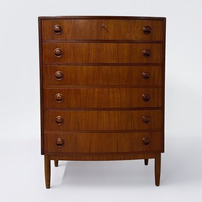 Teak Danish Chest of Drawers with 6 Drawers, 1960s-ZT-2040659