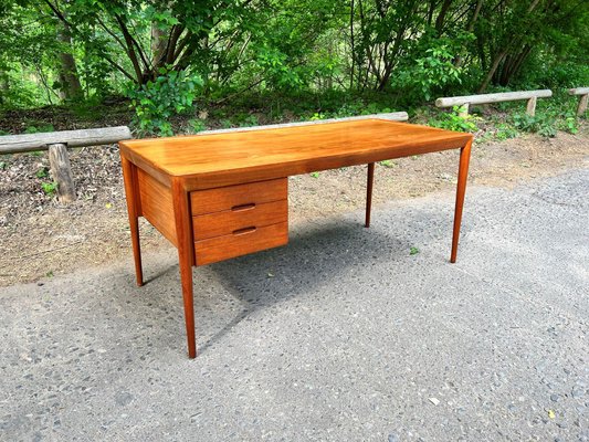 Teak Desk by E.R. Hansen / Haslev for Haslev Møbelsnedkeri, 1950s-EBP-1353096