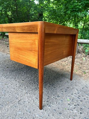 Teak Desk by E.R. Hansen / Haslev for Haslev Møbelsnedkeri, 1950s-EBP-1353096