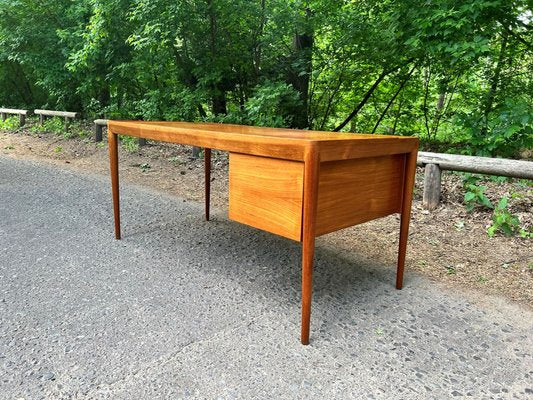 Teak Desk by E.R. Hansen / Haslev for Haslev Møbelsnedkeri, 1950s-EBP-1353096