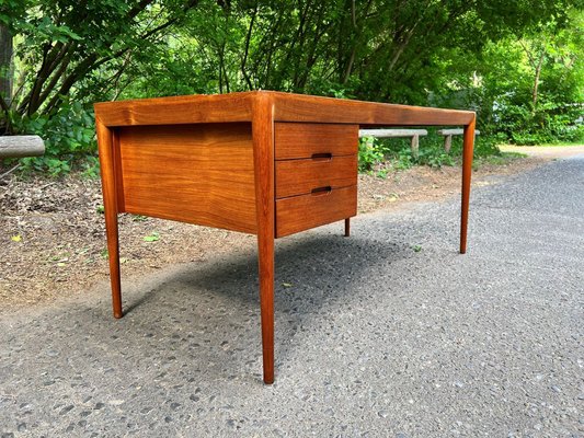 Teak Desk by E.R. Hansen / Haslev for Haslev Møbelsnedkeri, 1950s-EBP-1353096