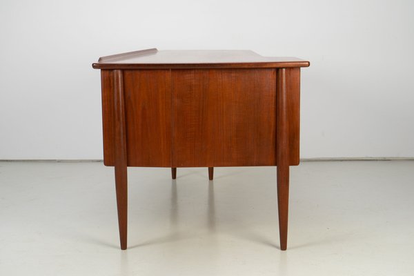 Teak Desk by Göran Strand for Lelångs Möbelfabrik, Sweden-AO-1135230